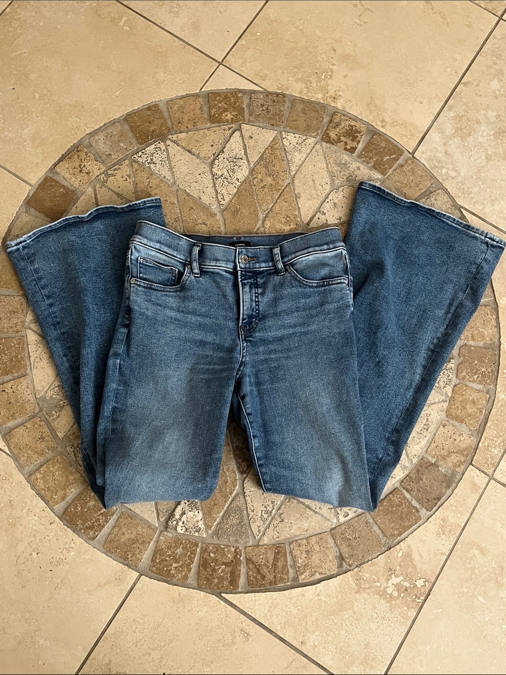Express High Waisted '70s Flare Jeans